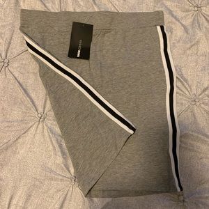 FashionNova Race Stripe Mini Skirt Large